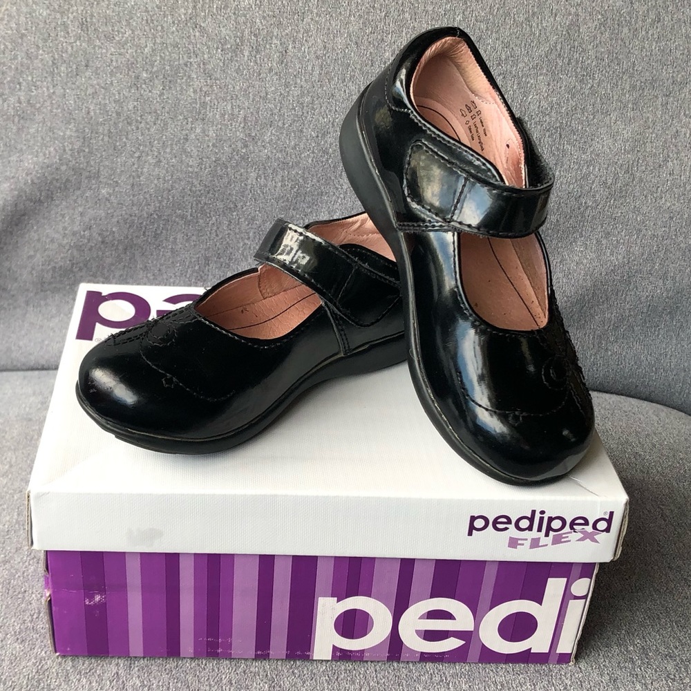 Pediped ~ Jane Black Patent Girls Size 10 🌟 HOST PICK 🌟